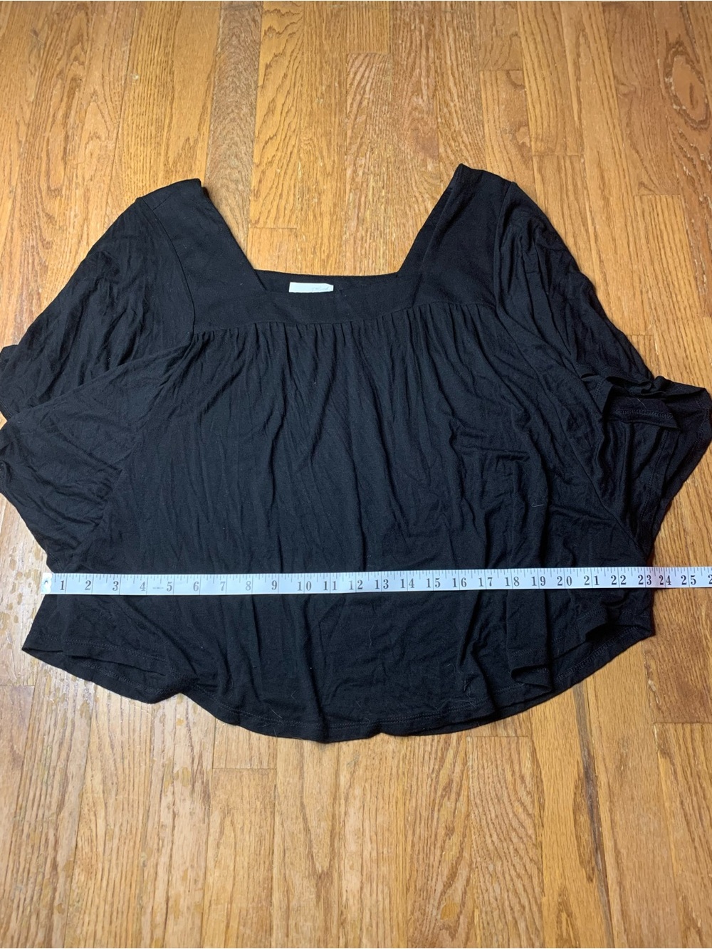 Universal Thread Black Square Neck Flowy Top Size Large - Picture 6 of 7